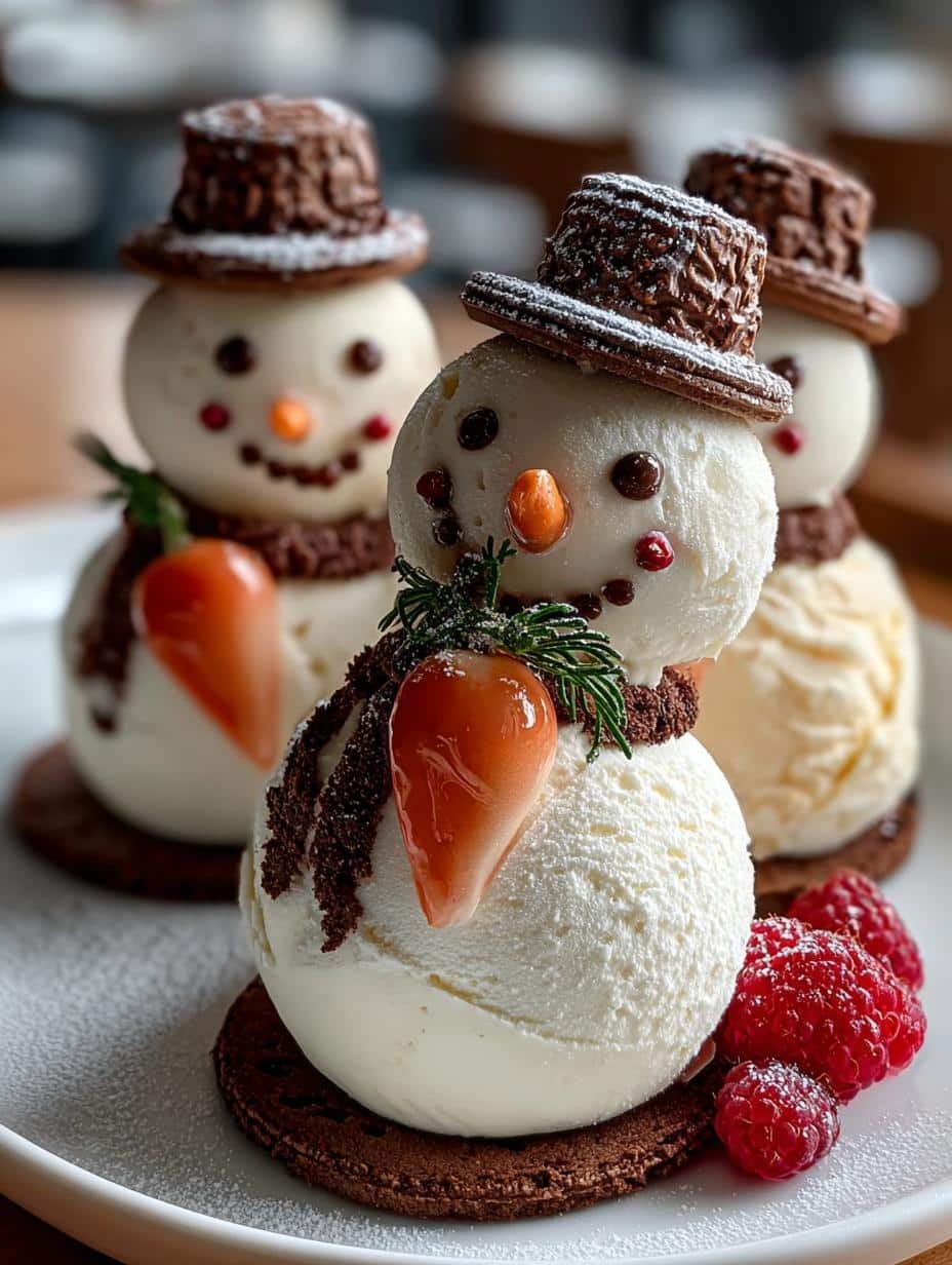 Christmas Ice Cream Snowmen: 10 Delightful Holiday Treats - Christmas Ice Cream Snowmen - additional detail