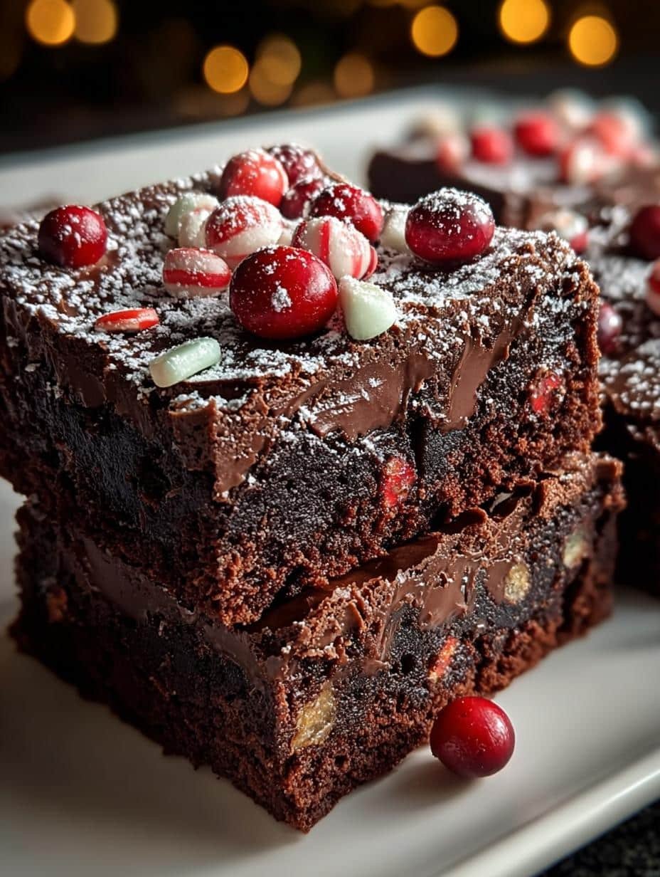 Christmas Ornament Brownies
