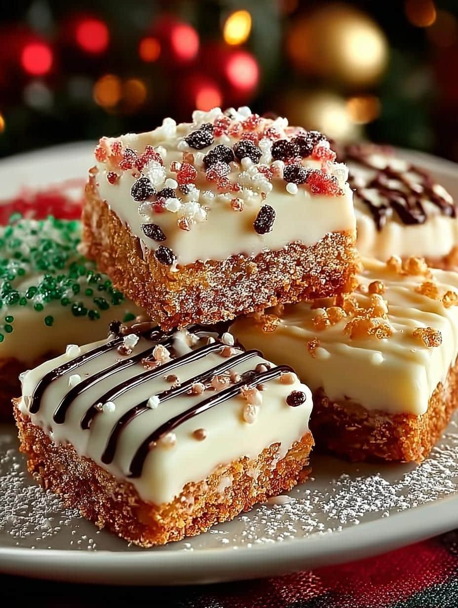 Delightful Christmas White Chocolate Dipped Treats - Christmas White Chocolate Dipped - main visual representation