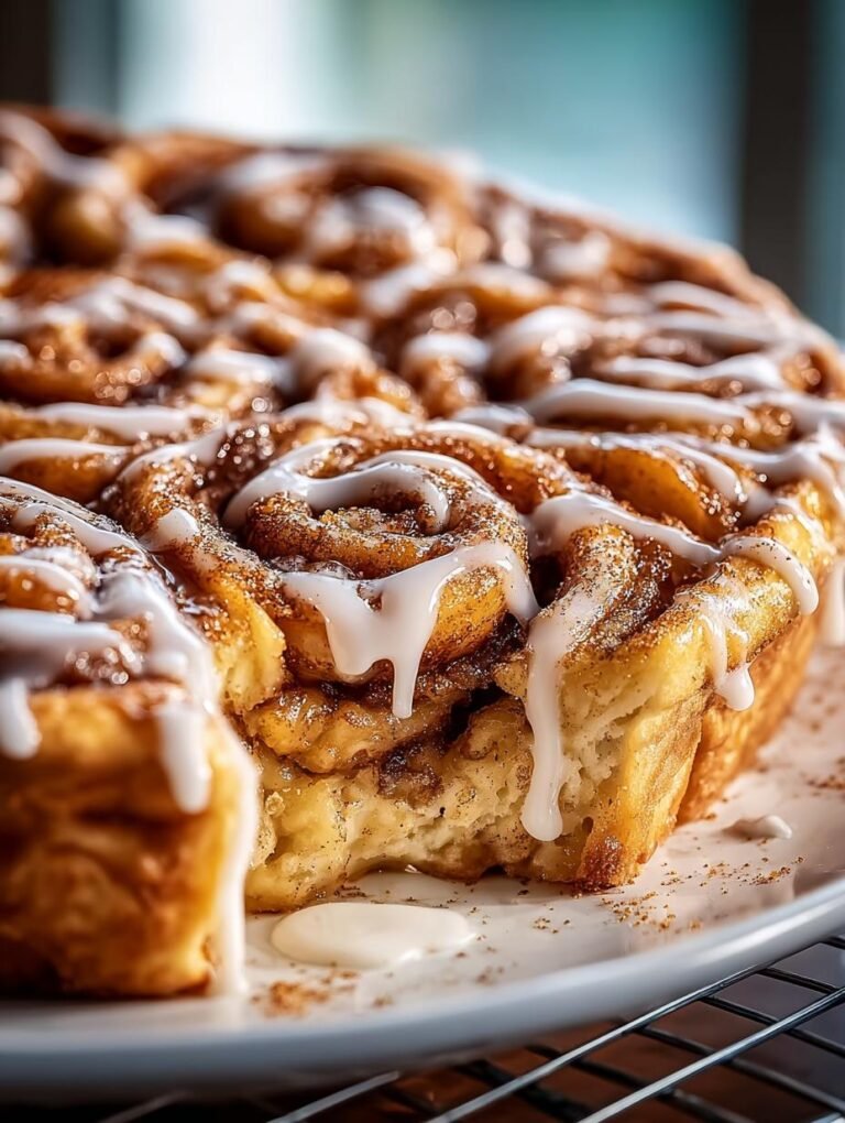 Cinnamon Roll Apple Pie