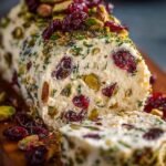 Cranberry Pistachio Cheese Log