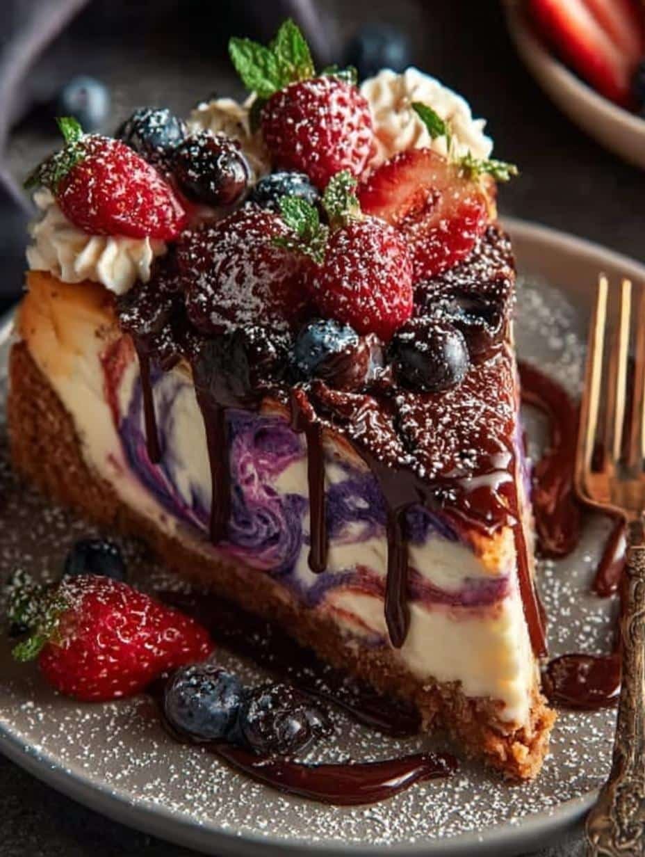Galaxy Swirl Cheesecake Incredible