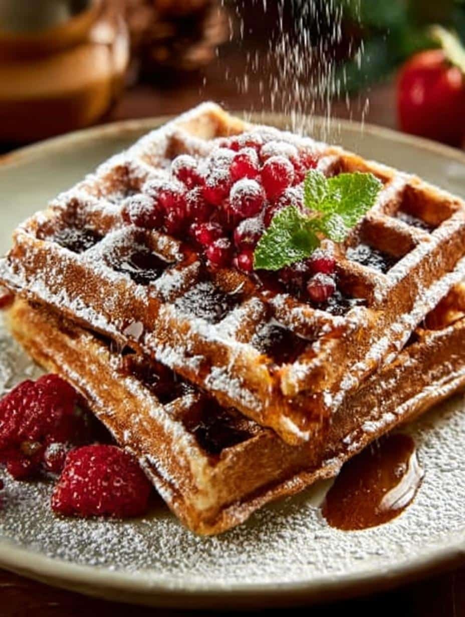 Gingerbread Waffles Incredible Delight for Holidays - Gingerbread Waffles Incredible Delight - additional detail
