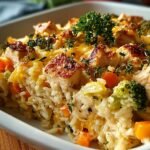 Healthy Chicken Rice Casserole