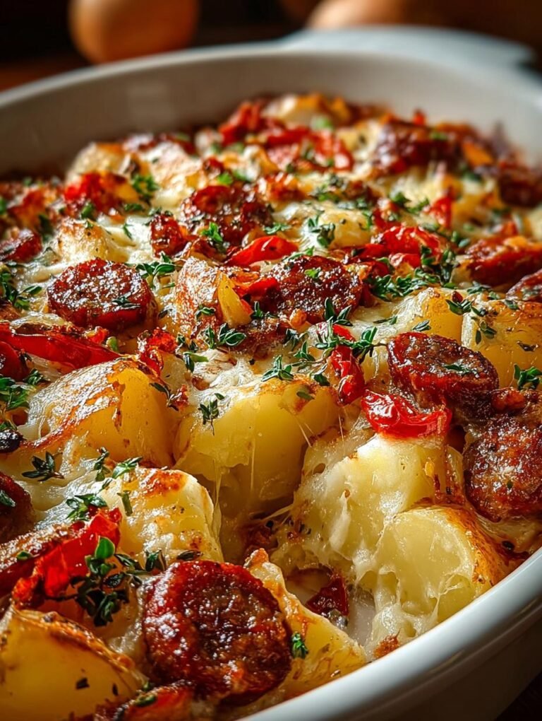 Italian Sausage Potato Casserole