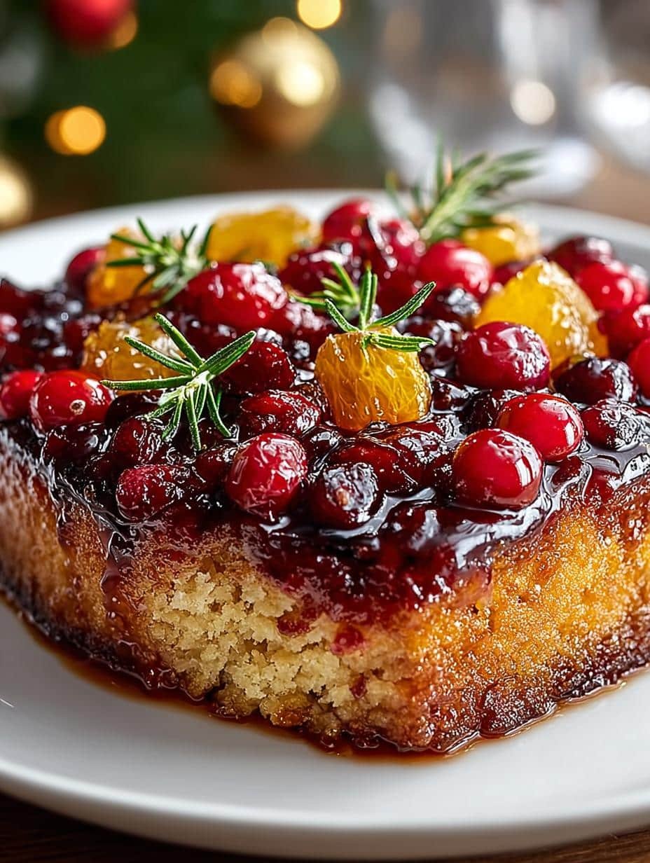 Juicy Christmas Upside Down Cake Bliss for the Holidays - Juicy Christmas Upside Down - main visual representation