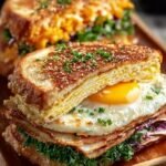 Korean Egg Drop Sandwiches