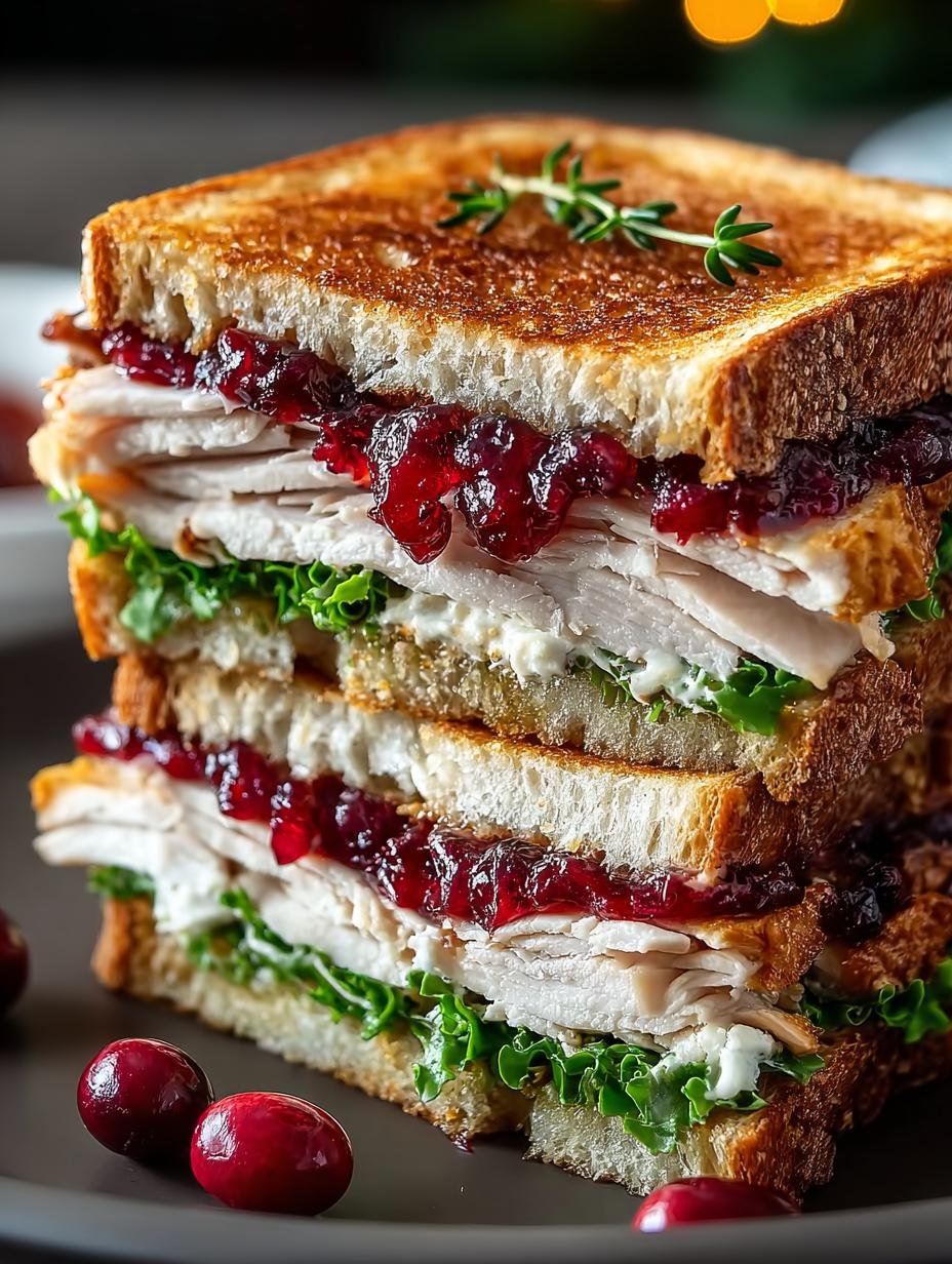 Leftover Cranberry Turkey Sandwich: 5 Cozy Tips to Enjoy - Leftover Cranberry Turkey Sandwich - main visual representation