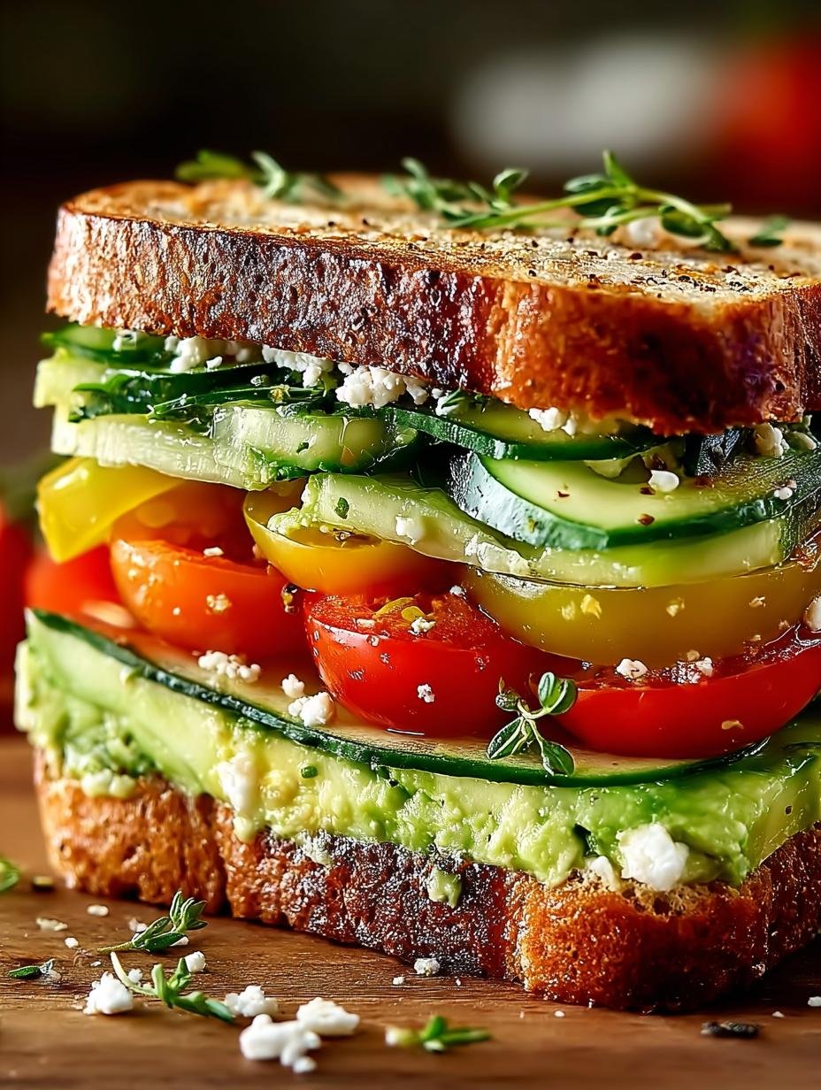 Loaded Cucumber Avocado Sandwich: 7 Simple Steps to Bliss - Loaded Cucumber Avocado Sandwich - main visual representation