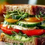 Loaded Cucumber Avocado Sandwich