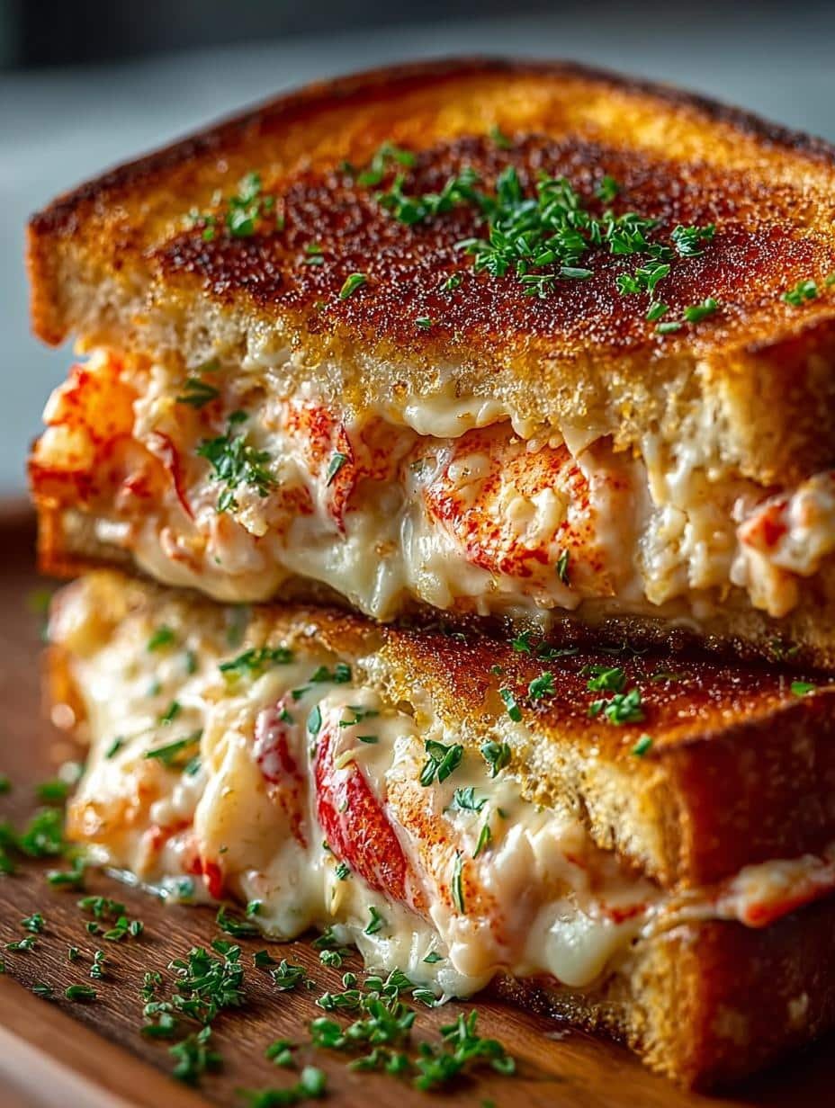 Delicious Lobster Grilled Cheese Sandwich Recipe - Lobster Grilled Cheese Sandwich - main visual representation