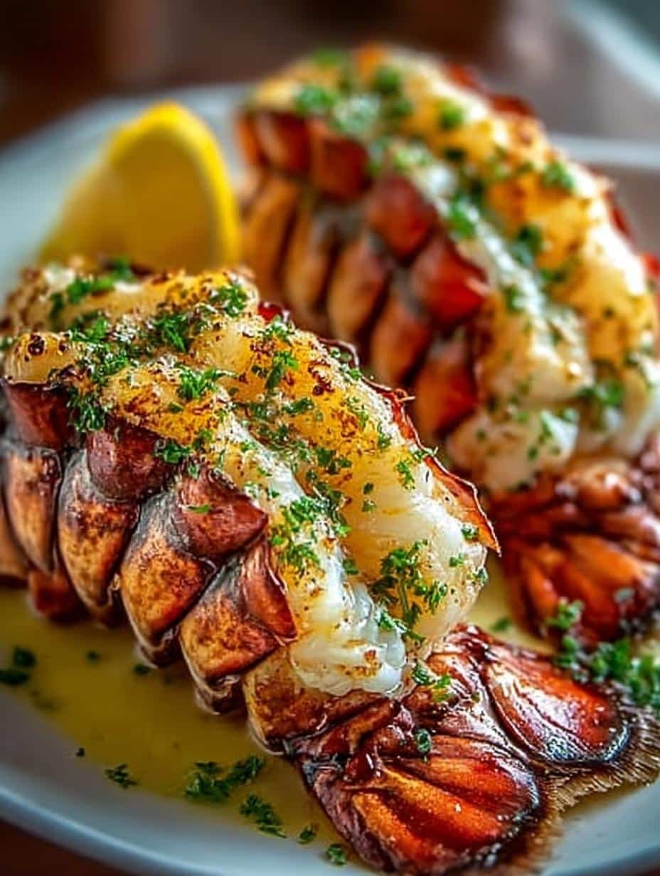 Lobster Tails with Garlic Herb Butter Sauce Recipe - Lobster Tails with Garlic - main visual representation