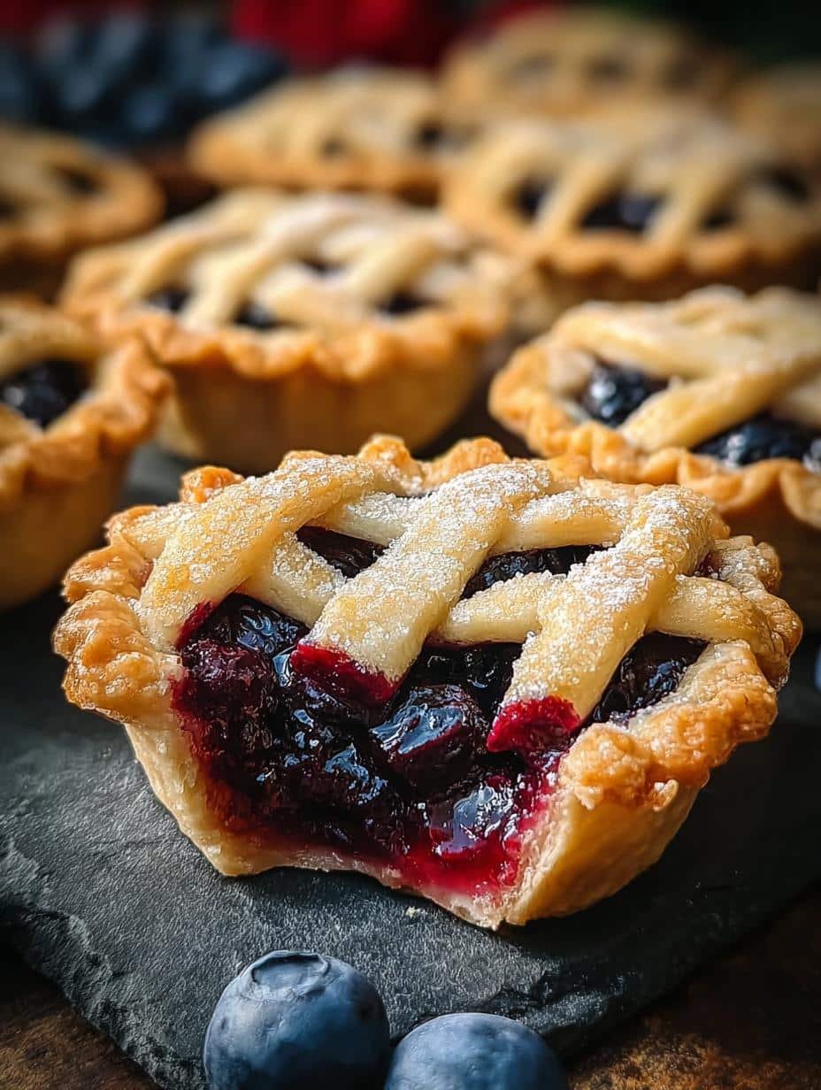 Mini Blueberry Pies Flaky: 12 Irresistible Bites - Mini Blueberry Pies Flaky - additional detail