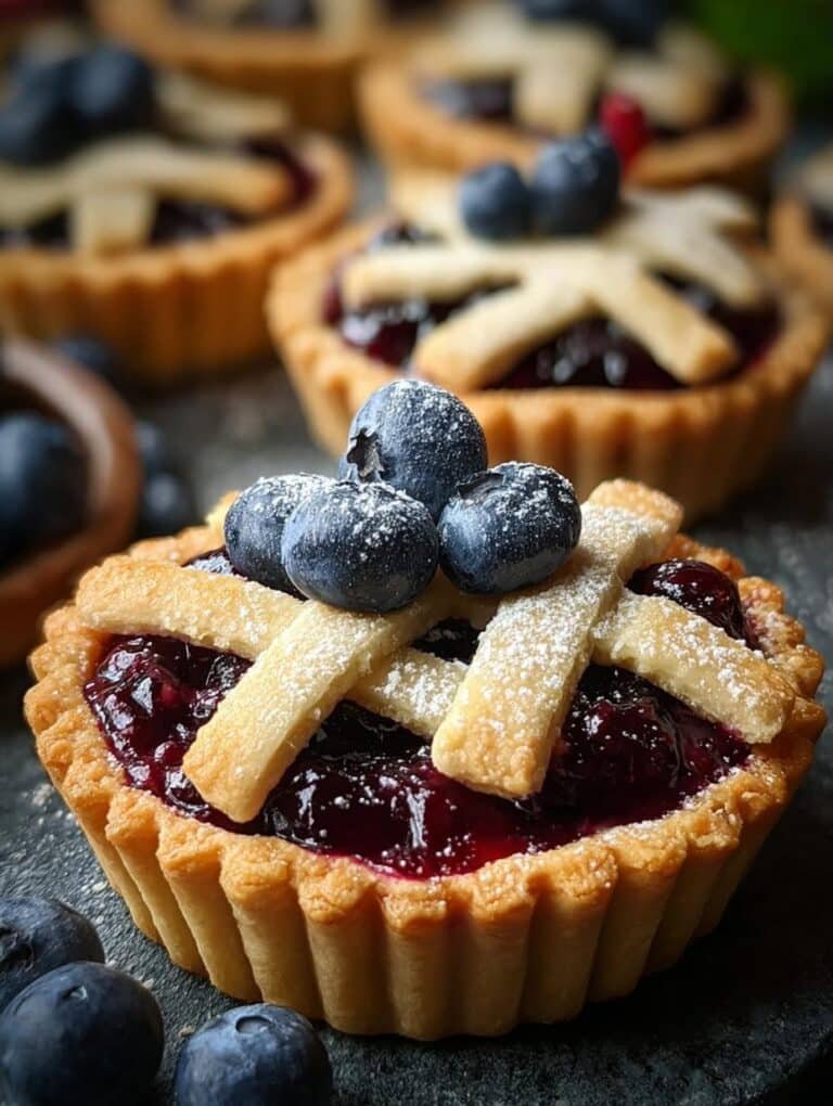 Mini Blueberry Pies Flaky