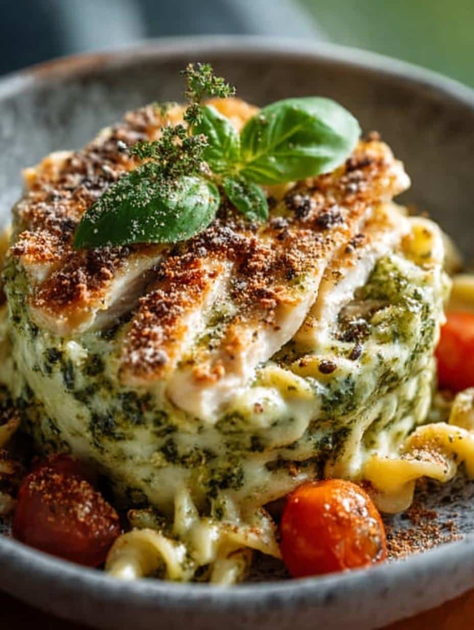 One Pot Creamy Pesto Chicken Pasta: An Easy Delight - One Pot Creamy Pesto - additional detail