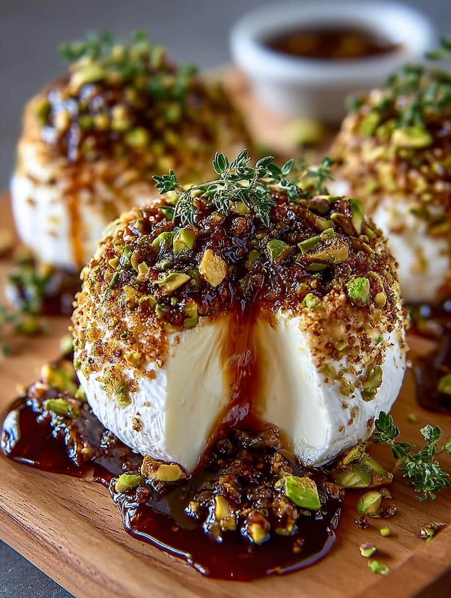Pistachio Crusted Brie Fig: 5 Minutes to Gourmet Bliss - Pistachio Crusted Brie Fig - additional detail
