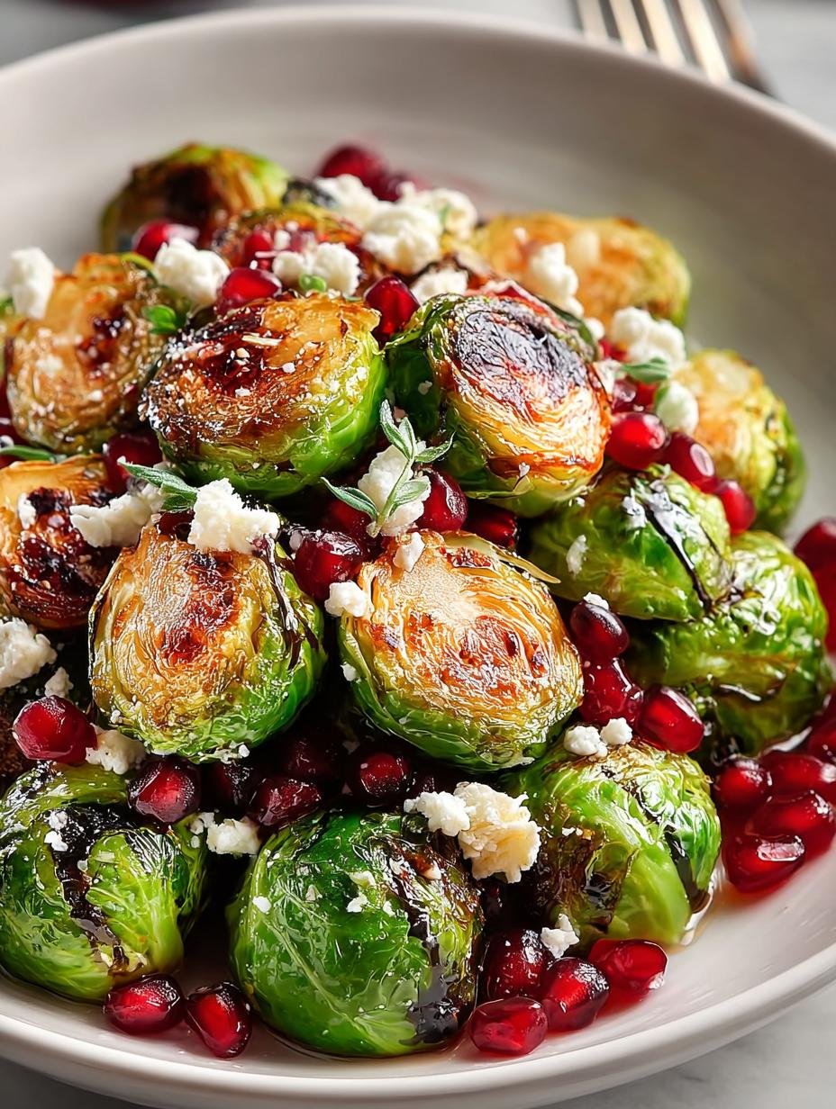 Irresistible Pomegranate Brussels Sprouts for Holiday Cheer - Pomegranate Brussels Sprouts - main visual representation