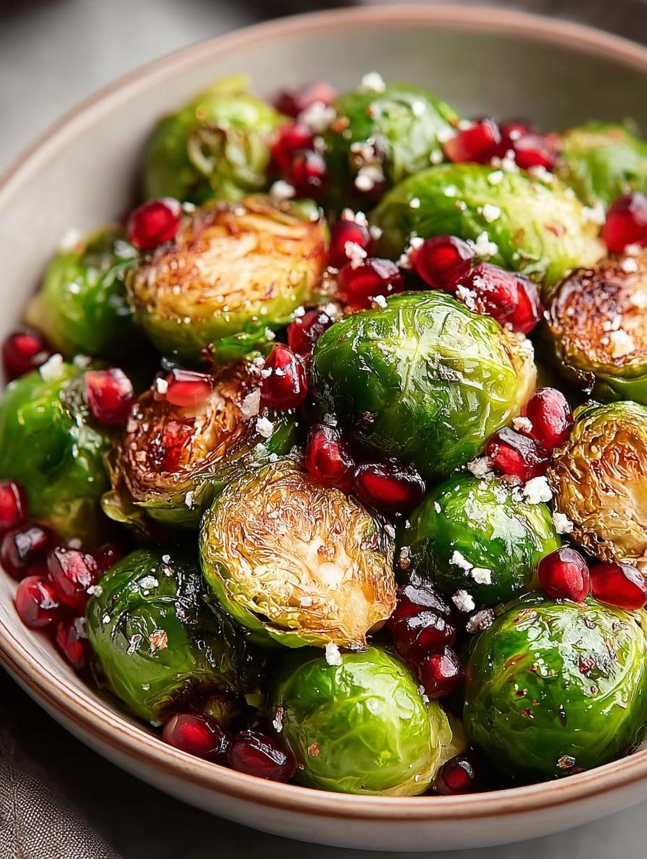 Pomegranate Brussels Sprouts
