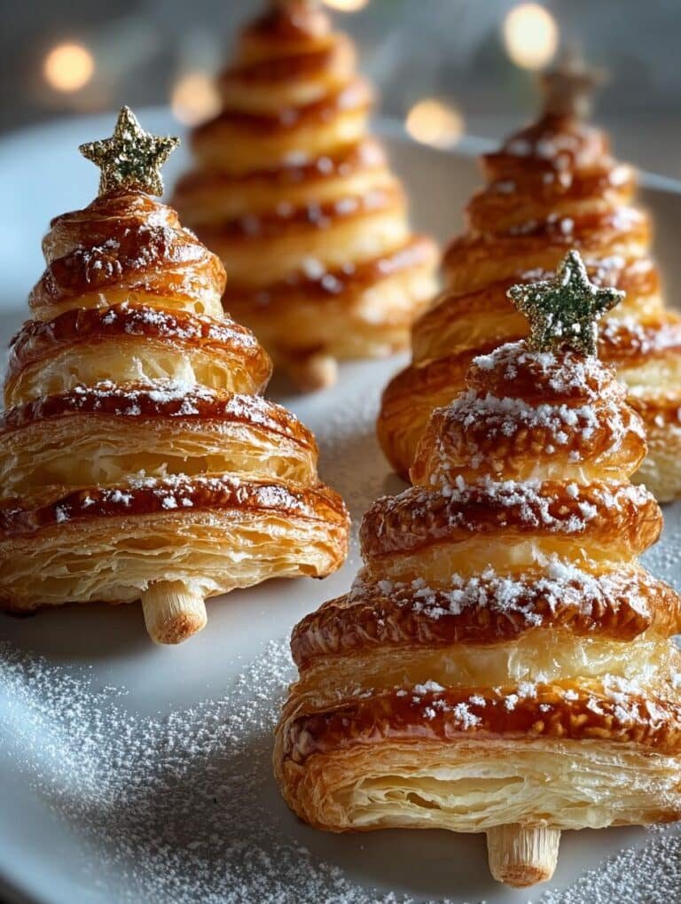 Puff Pastry Christmas Trees