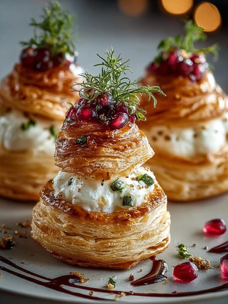 Puff Pastry Trees Burrata
