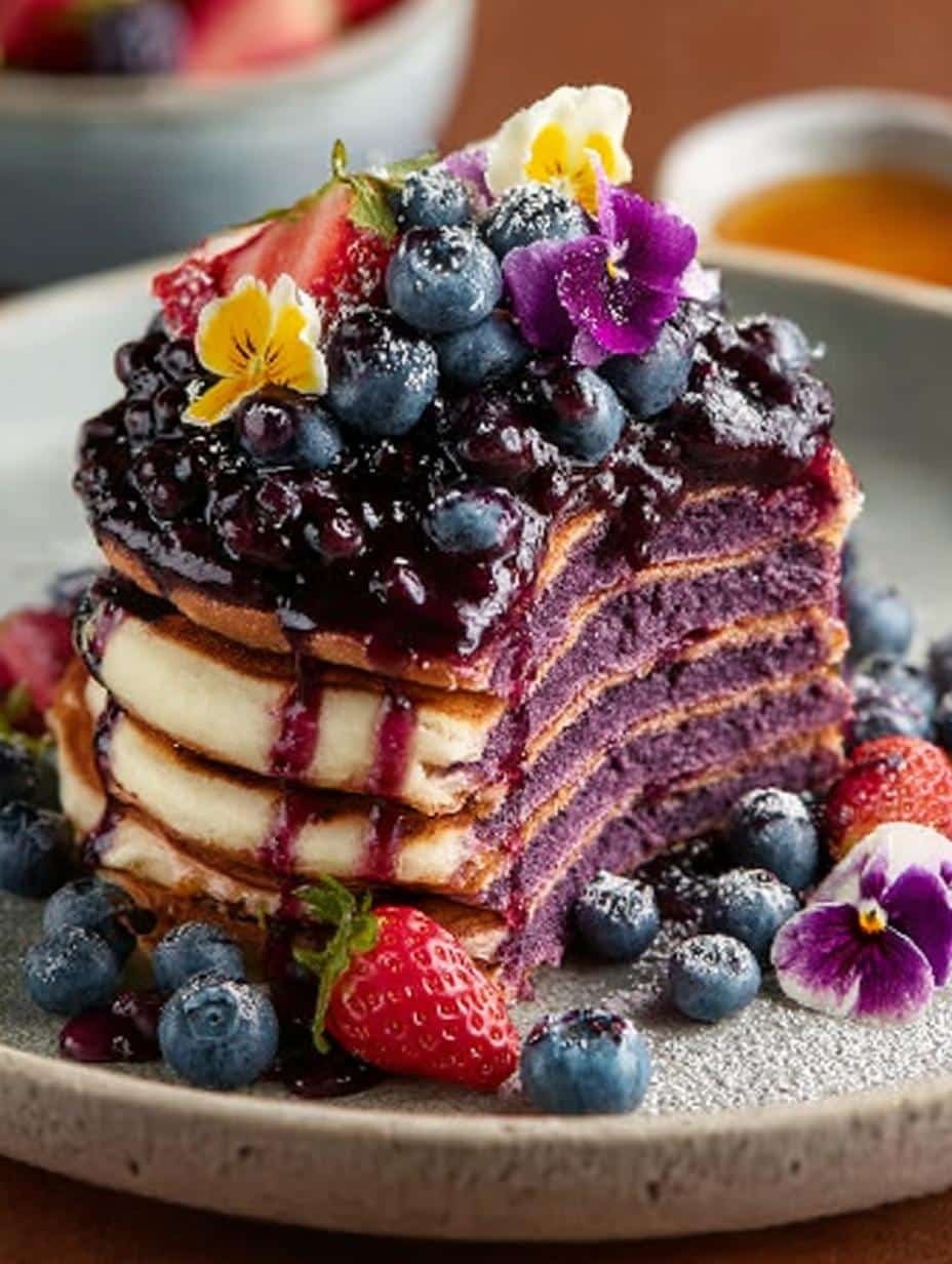 Purple Pancakes Incredible Step to Colorful Mornings - Purple Pancakes Incredible Step - main visual representation