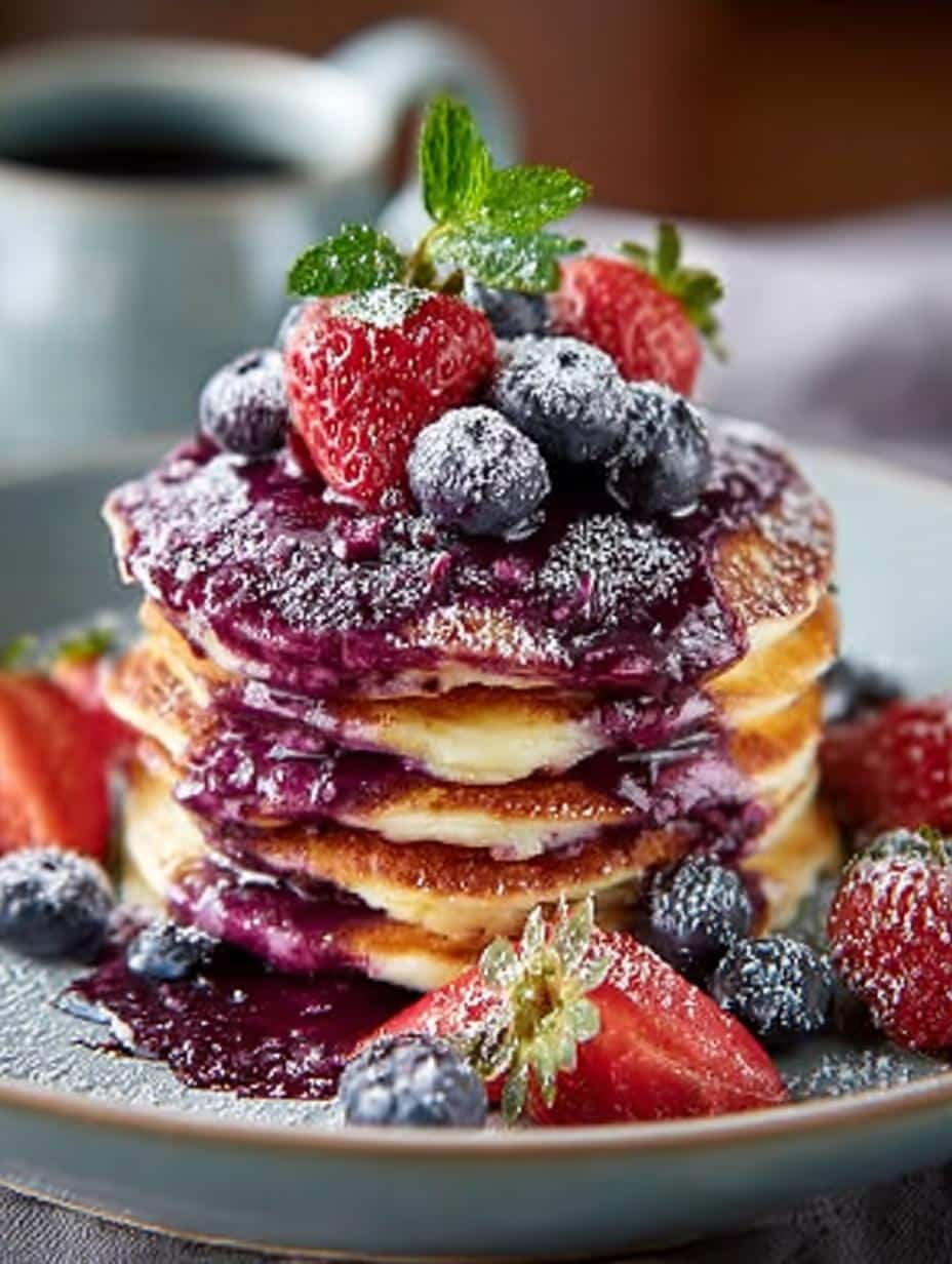 Purple Pancakes Incredible Step to Colorful Mornings - Purple Pancakes Incredible Step - additional detail