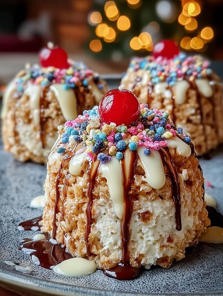 Rice Krispie Christmas Puds