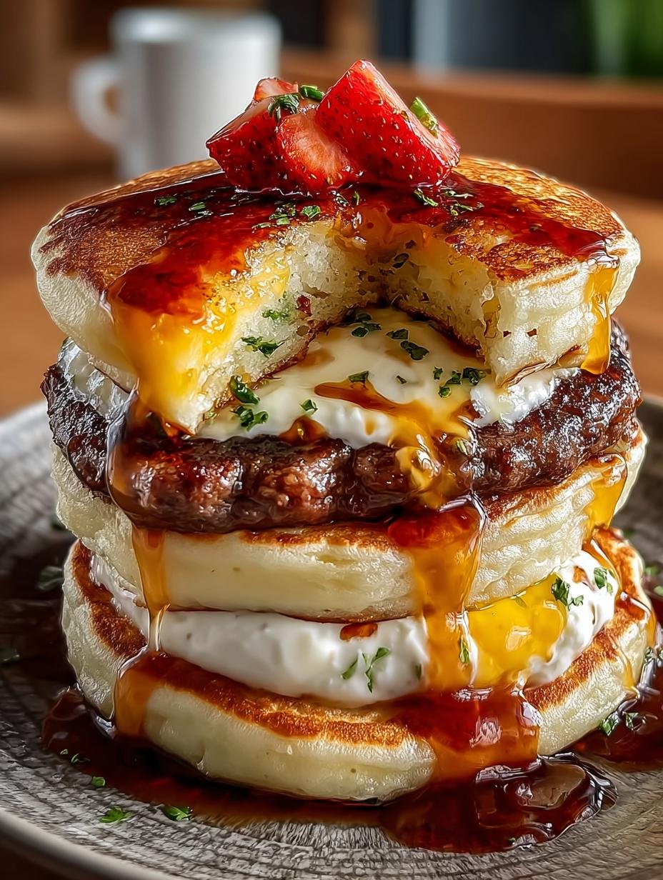Smash Burger Pancakes Unique Twist for Breakfast Bliss - Smash Burger Pancakes Unique - main visual representation