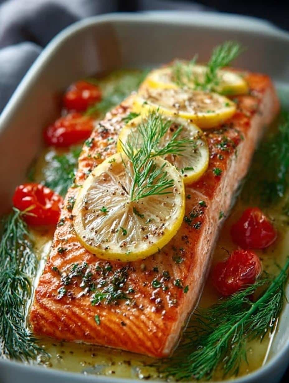 Baked Salmon with Lemon
