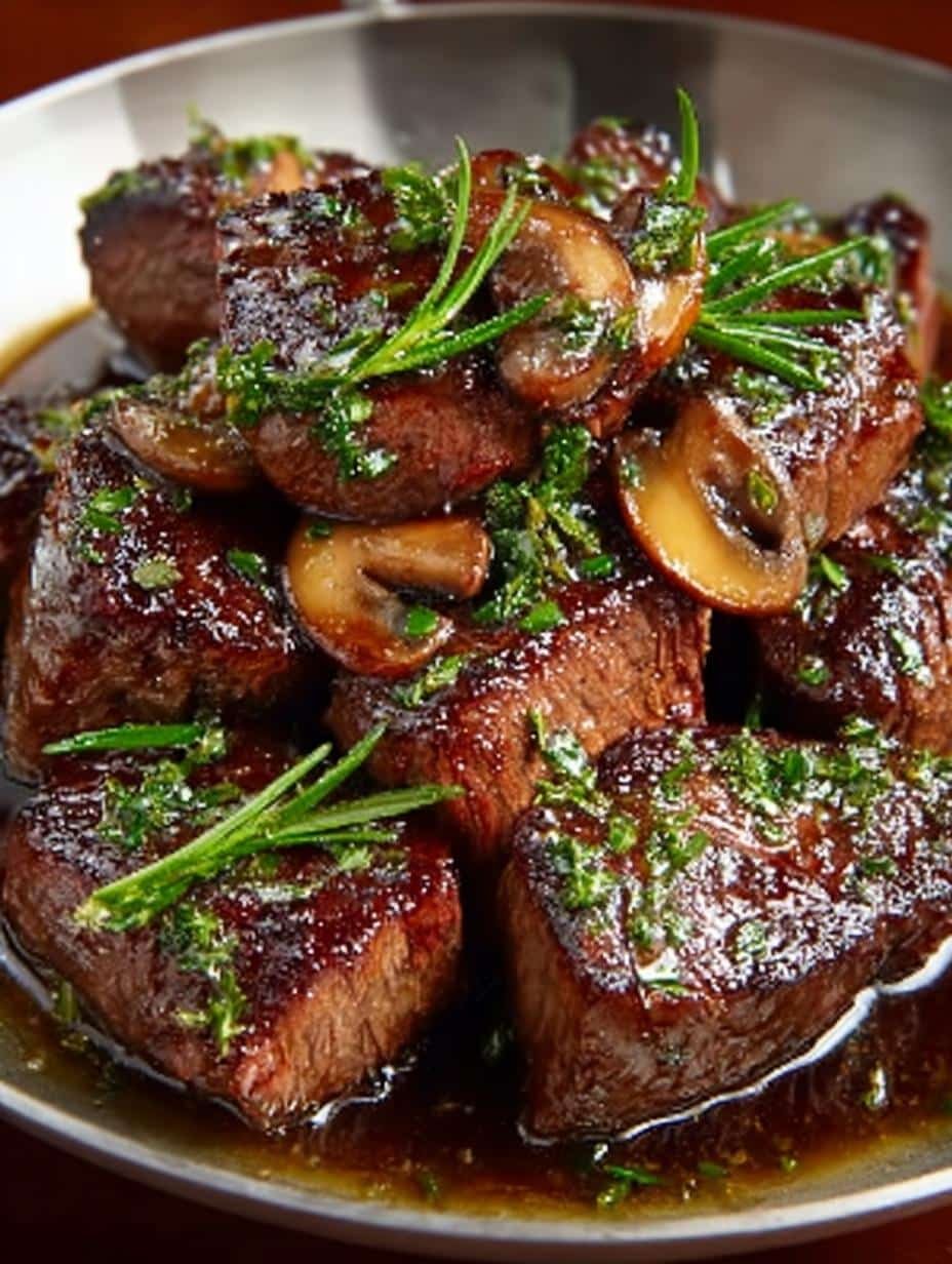 Balsamic Glazed Steak Tips