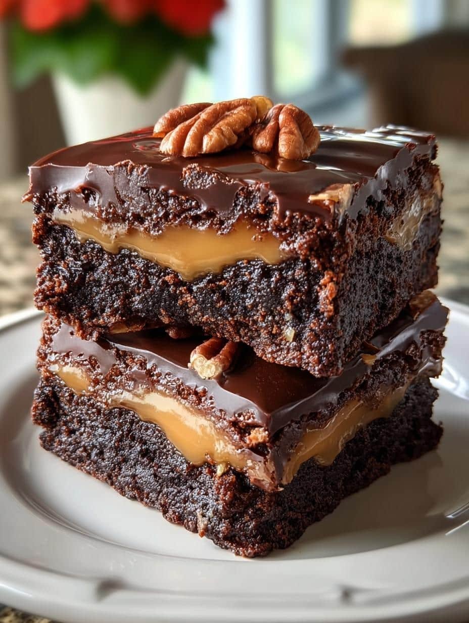 Indulge in 5 Layers of Buckeye Turtle Brownies - Buckeye Turtle Brownies - additional detail