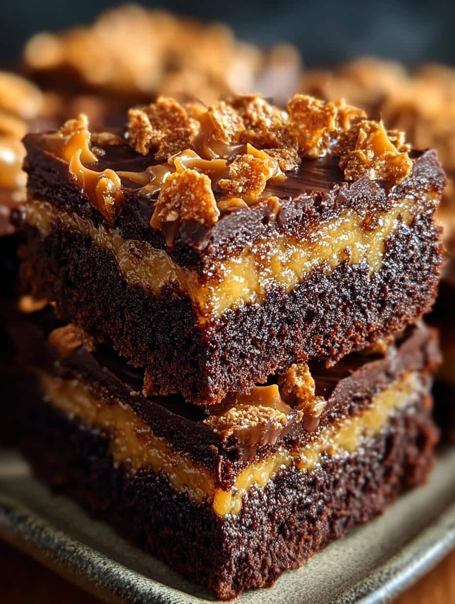 Delicious Caramel Crunch Brownies: 5 Reasons to Indulge - Caramel Crunch Brownies - main visual representation