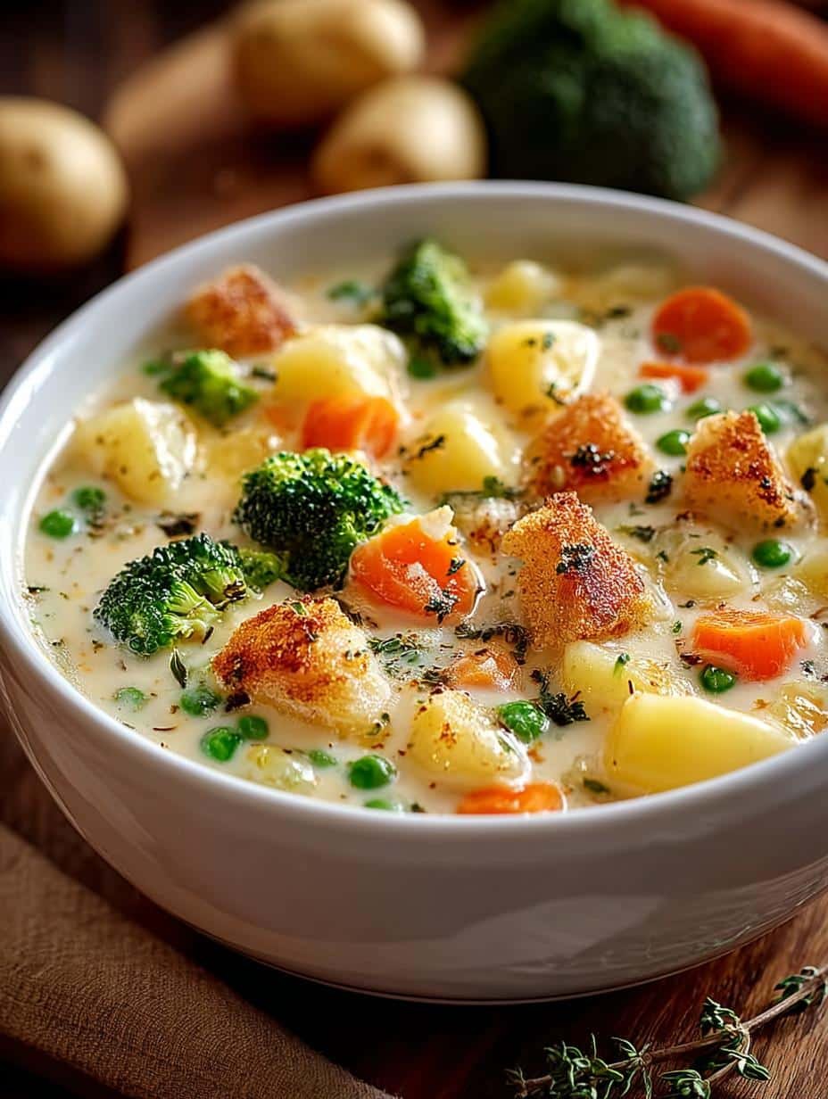 Cheesy Vegetable Chowder: 6 Comforting Ingredients to Love - Cheesy Vegetable Chowder - main visual representation