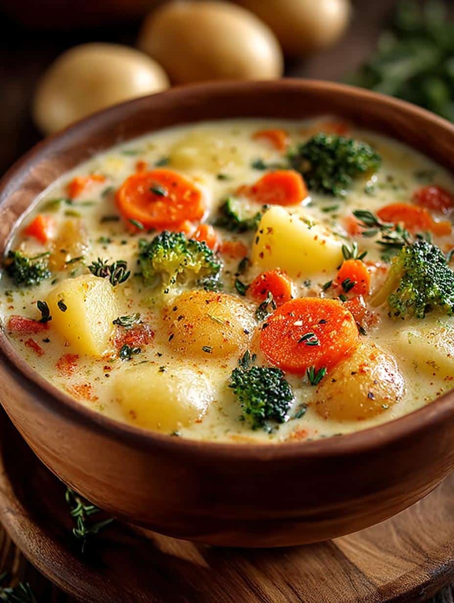 Cheesy Vegetable Chowder: 6 Comforting Ingredients to Love - Cheesy Vegetable Chowder - additional detail