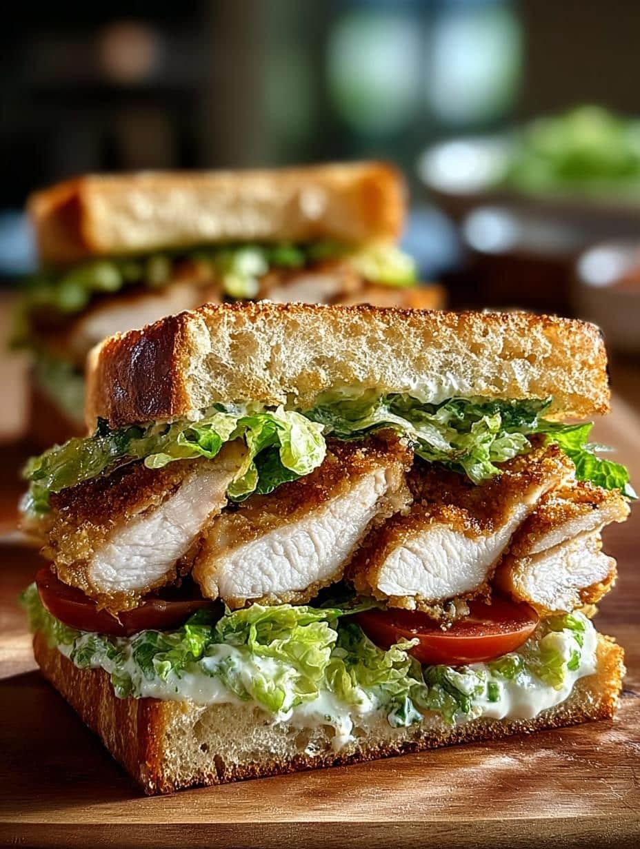Delicious Chicken Caesar Sandwiches in 30 Minutes - Chicken Caesar Sandwiches - additional detail