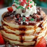 Christmas Chocolate Chip Pancakes