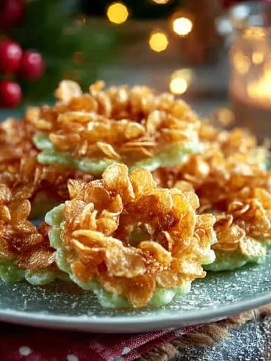Christmas Cornflake Wreaths