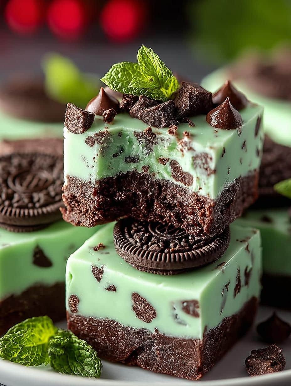 Creamy Christmas Mint Oreo Fudge to Delight Everyone - Christmas Mint Oreo Fudge - additional detail