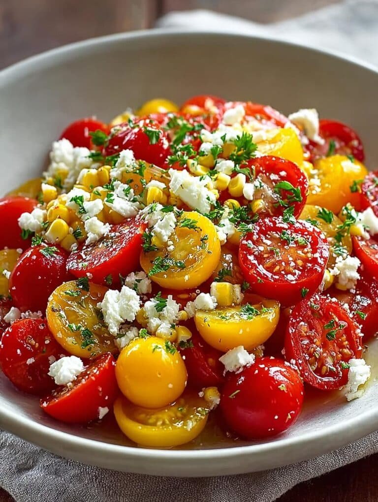 Corn Tomato Feta Salad