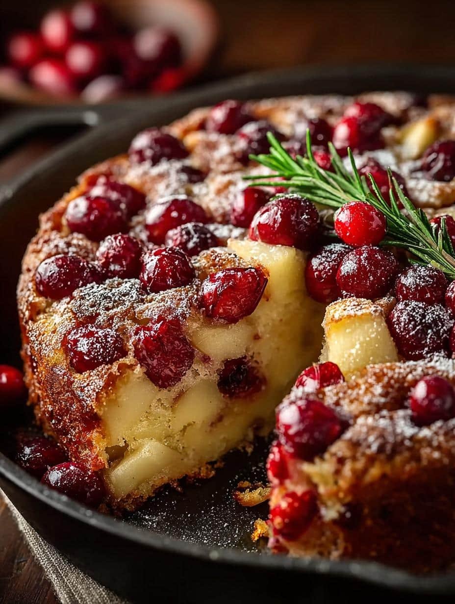 Cranberry Apple Skillet Cake: 5 Reasons to Love It - Cranberry Apple Skillet Cake - additional detail