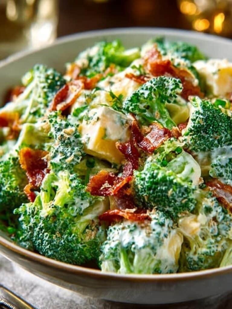 Creamy Broccoli Cheddar Salad