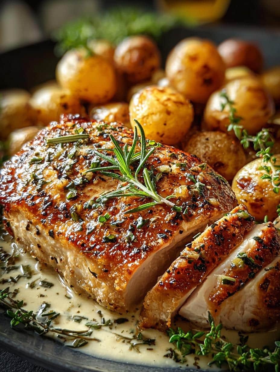 Creamy Garlic Chicken Roasted