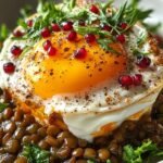 Eggcentric Lentils Poached Egg