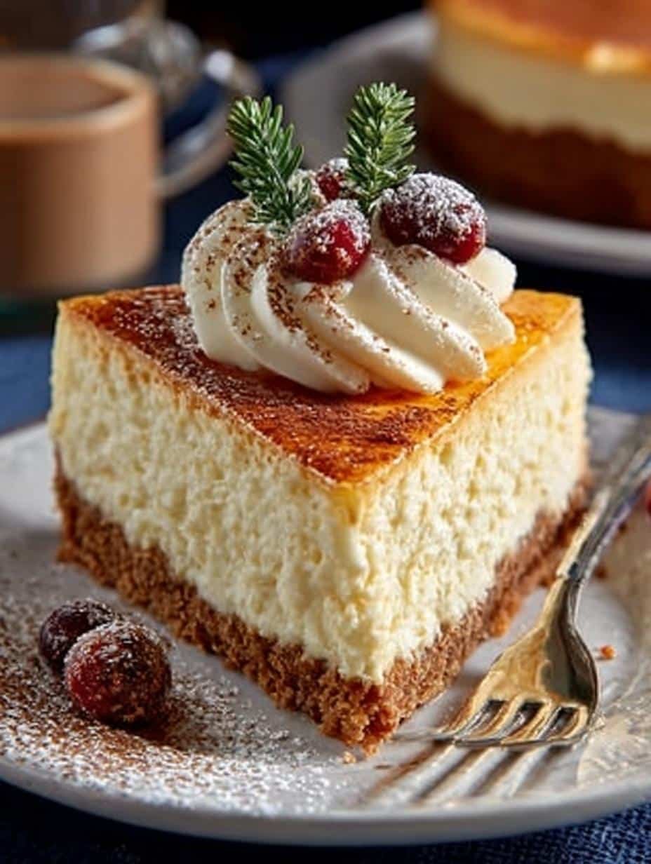 Eggnog Cheesecake: 12 Reasons to Love This Festive Treat - Eggnog Cheesecake - additional detail