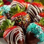 Festive Chocolate Dipped Strawberries
