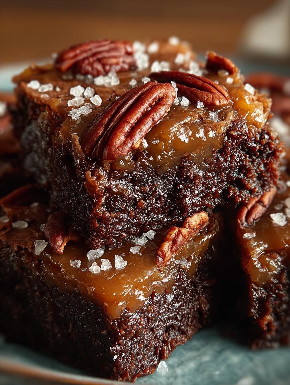 German Chocolate Pecan Brownies: 5 Decadent Layers of Delight - German Chocolate Pecan Brownies - additional detail