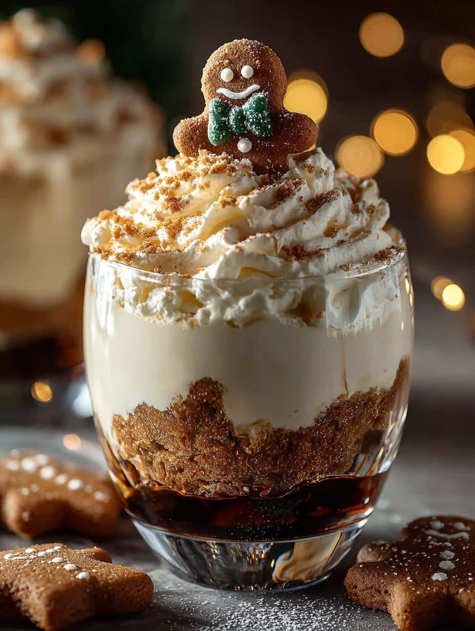 Gingerbread Cocktail with Cream