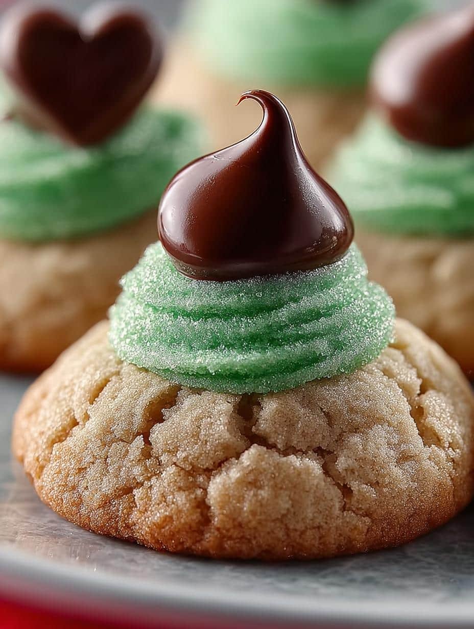 Grinch Cookies Hershey Kiss: 18 Festive Treats for Christmas - Grinch Cookies Hershey Kiss - additional detail