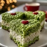 Grinch Heart Rice Krispies