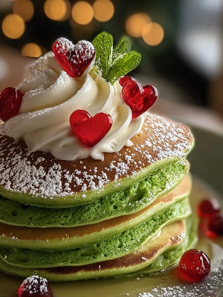 Grinch Pancakes